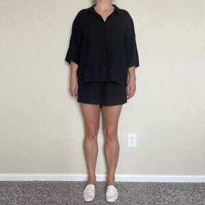 Black H&M Homewear Set Size S